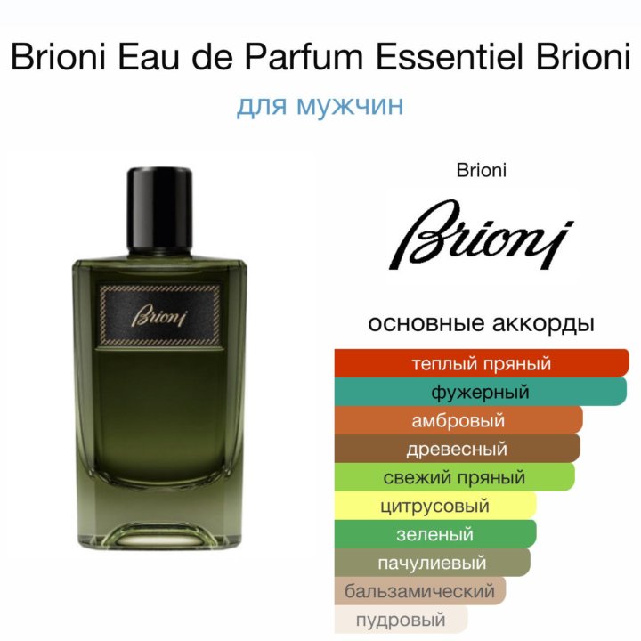 Мужские духи Brioni Essentiel 100 мл. Оригинал