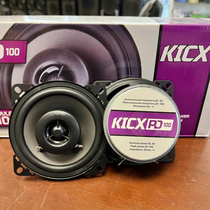 Динамики колонки KICX PD-100 (10 см) коакс 2-х пол