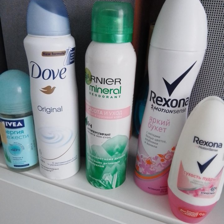 Дезодорант dove nivea rexona garnier