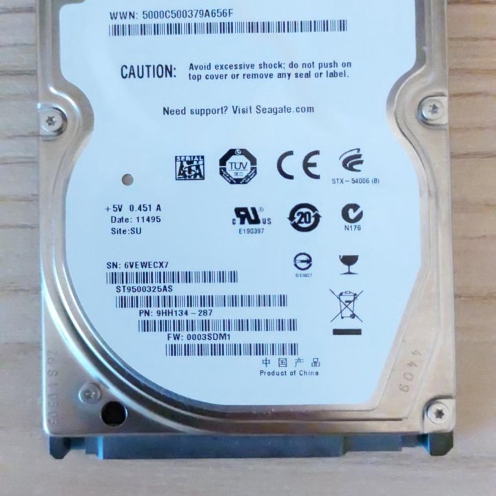 Жёсткий диск Seagate 500 GB для ноутбука