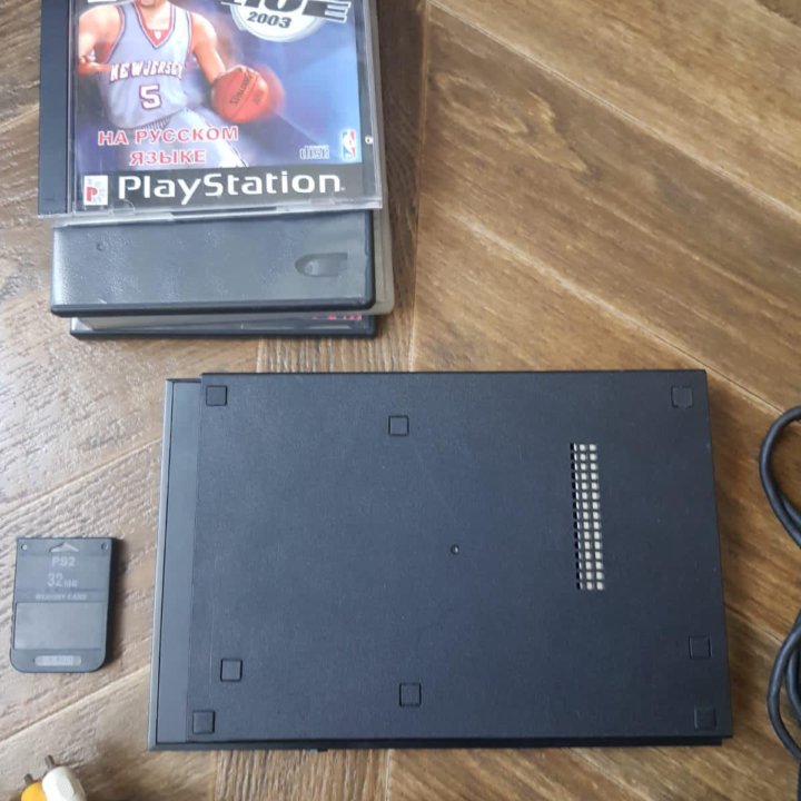 Приставка Sony PS2 + 5 дисков