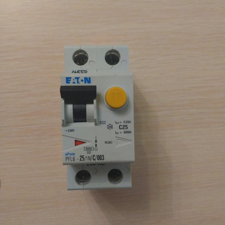 Диффавтомат EATON C25