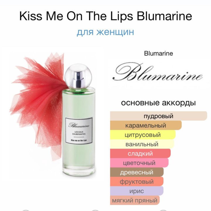 Женские духи Kiss Me On The Lips Blumarine