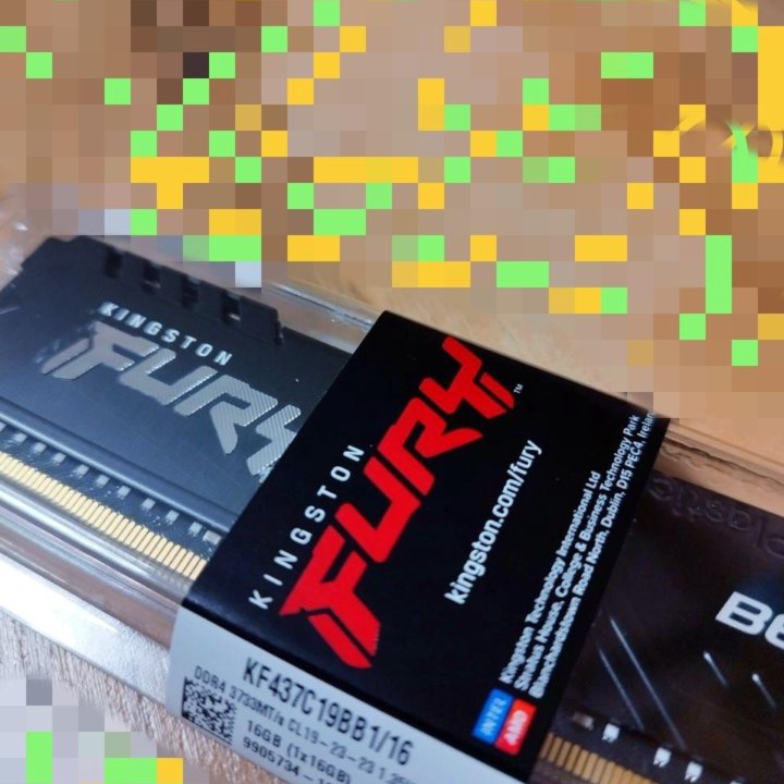 Оперативная память ddr4 16gb 3733 Fury