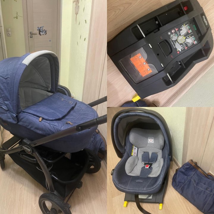 Коляска Peg Perego book s51 + база в машину