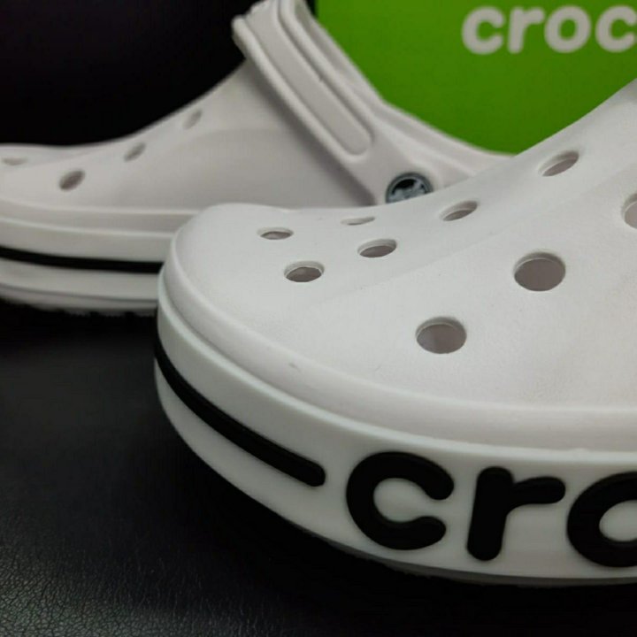 Crocs сабо 41-45 артикул 01 белый коробка