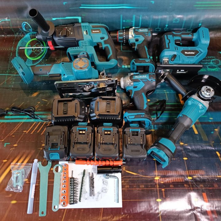 Аккумуляторный инструмент 6в1 MAKITA 18v опт розн