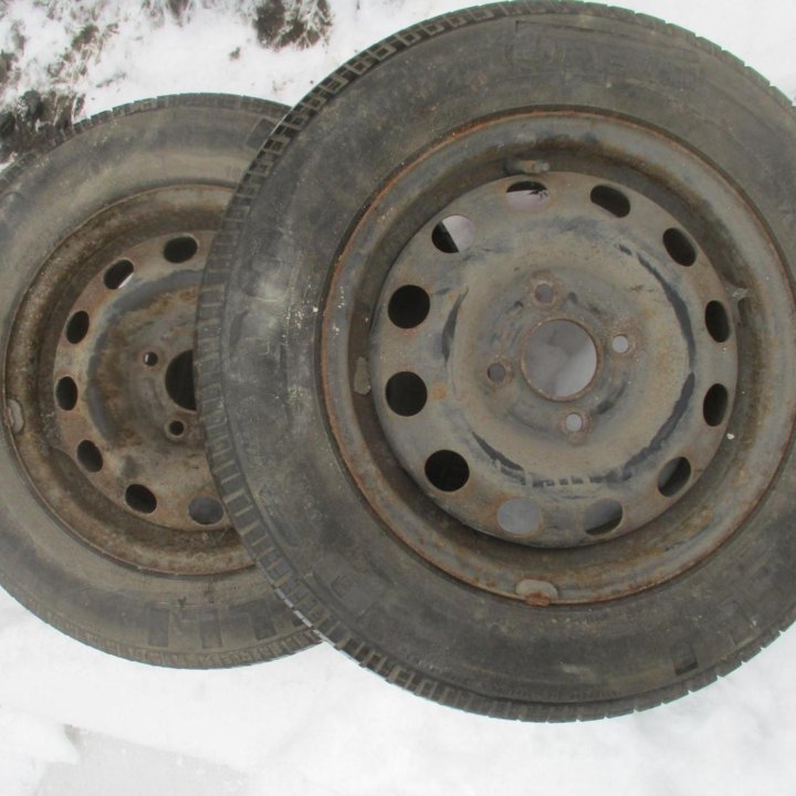 2шт. 185 \ 70 R14 Pirelli на дисках