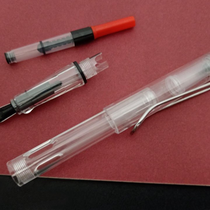 Перьевая ручка прозрачная с пером Stub 1,1 mm