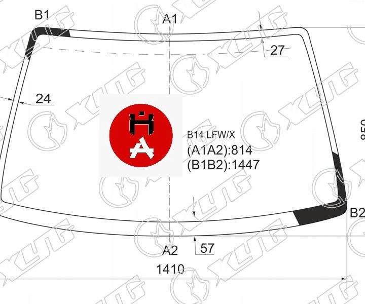 стекло лобовое Nissan Almera