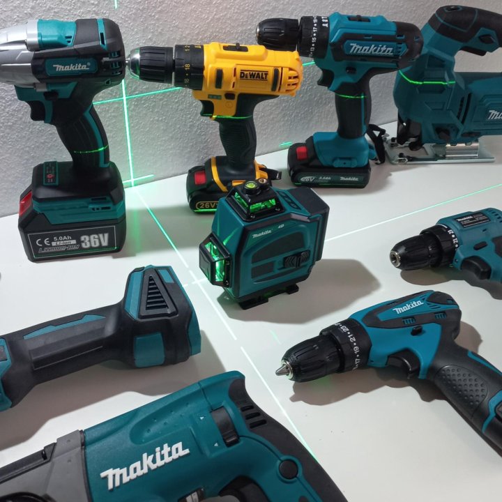 Шуруповерт, перфоратор, ушм Makita, Dewalt, Bosch