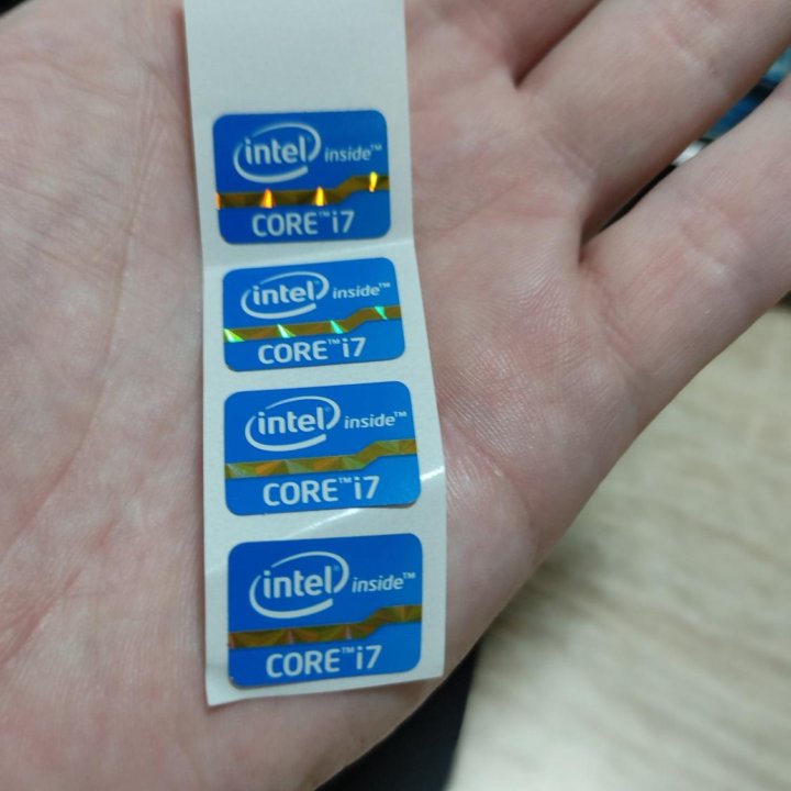 Наклейки Intel core i7 .