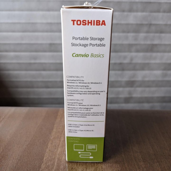 Внешний жесткий диск Toshiba 1TB