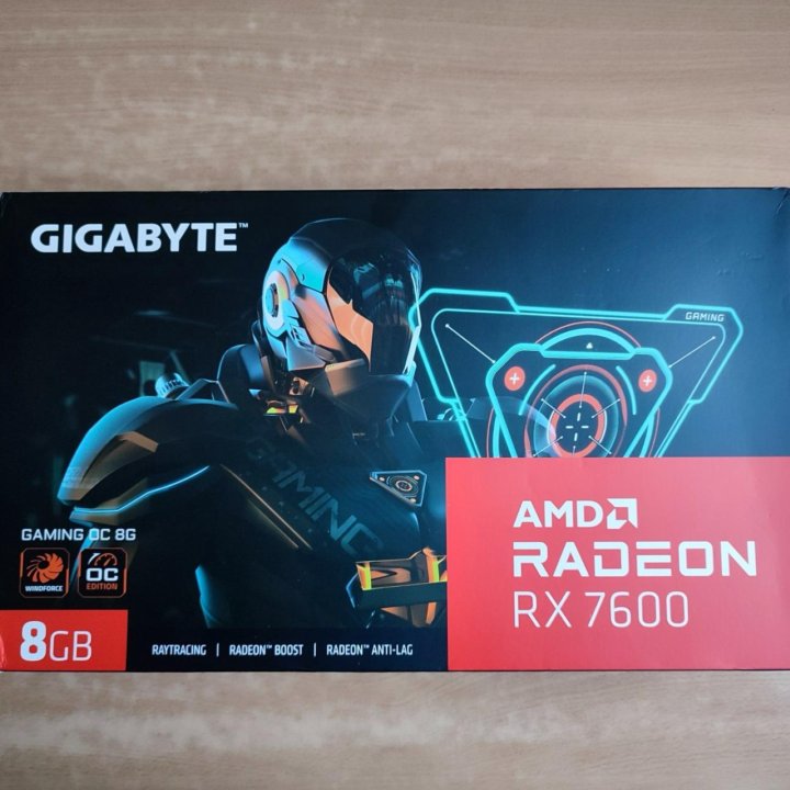 Видеокарта Gigabyte RX 7600 gaming 3х 8Gb, новая