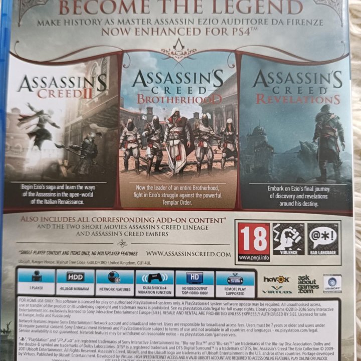 Assassin creed the ezio collection ps4