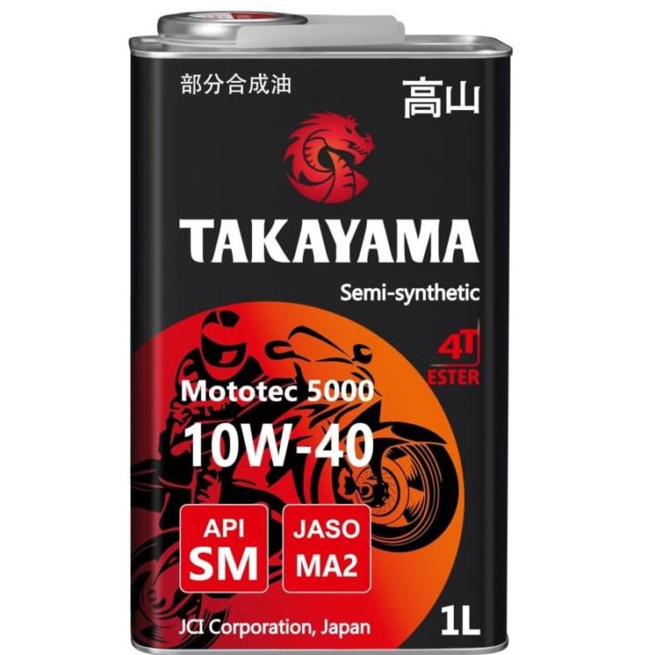 Масло моторное Takayama Mototec 5000 4T 10w40 1 литр