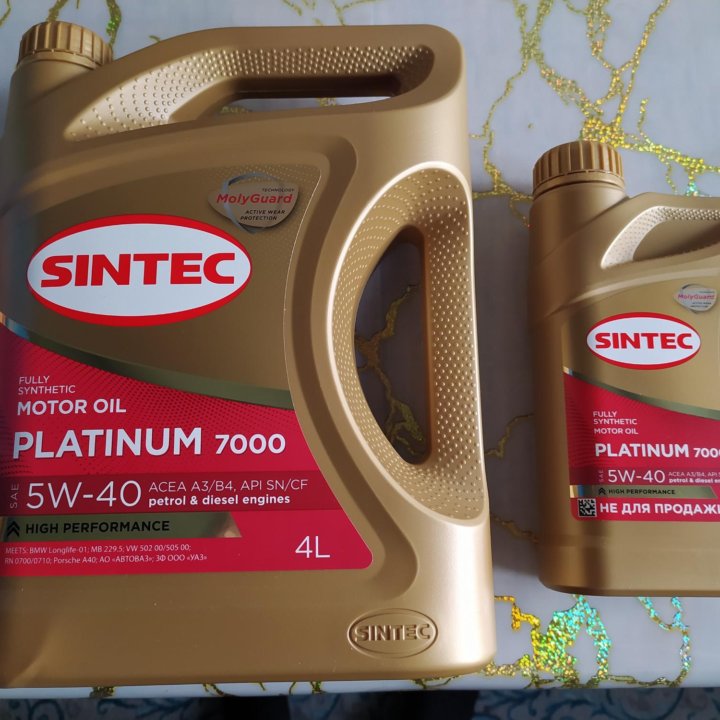 Моторное масло Sintec Platinum и PREMIUM 4+1л