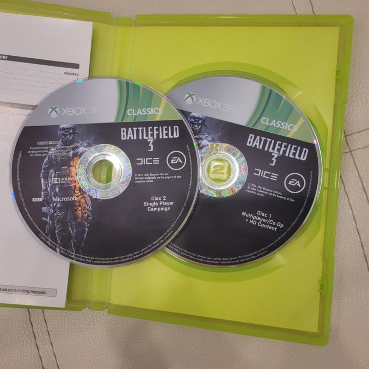 Battlefield 3 XBOX 360 оригинальная игра