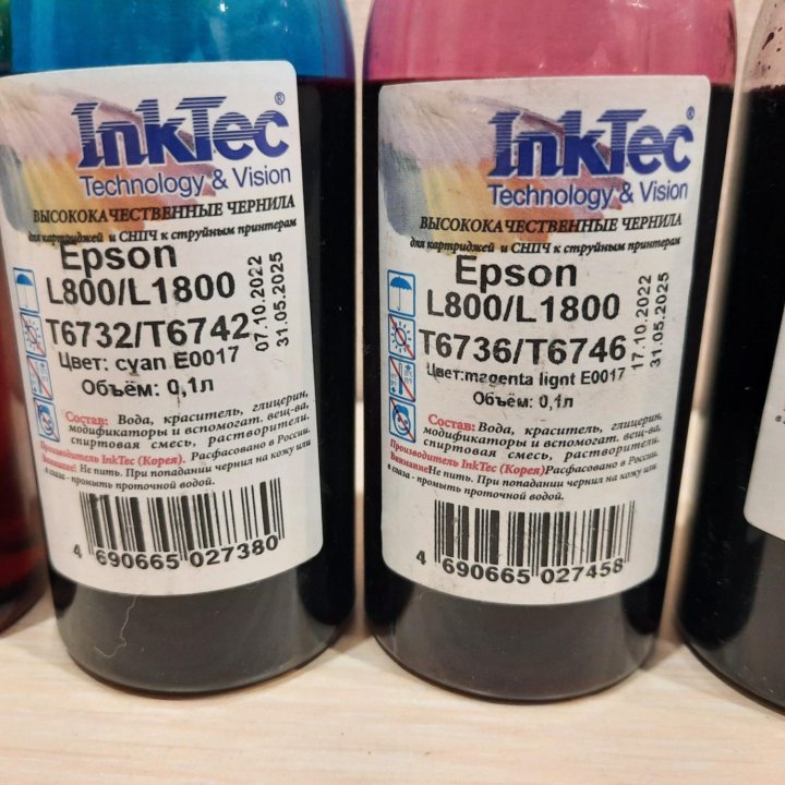 Новые чернила краска InkTec принтер Epson цвет чер