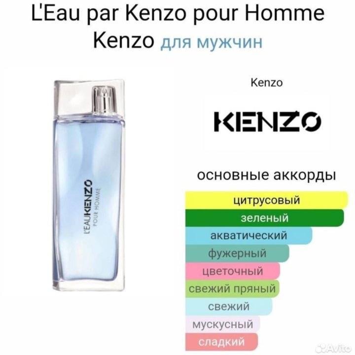 L'Eau par Kenzo pour Homme 100 мл