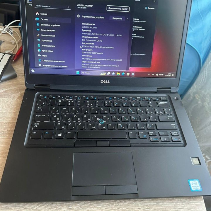 Бизнес ноутбук DELL latitude 14, 5 часов, 512gb, C