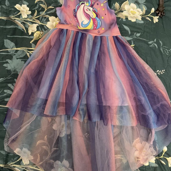 Платье детское единорог