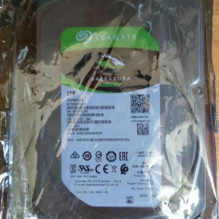 2 ТБ Жесткий диск Seagate BarraCuda