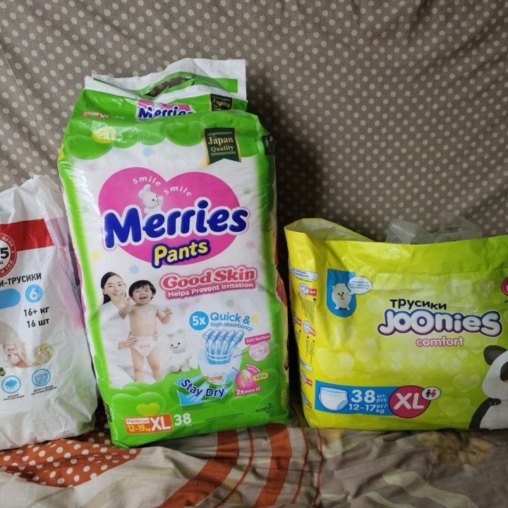 Трусики Merries, Joonies, 365 дней, размер XL