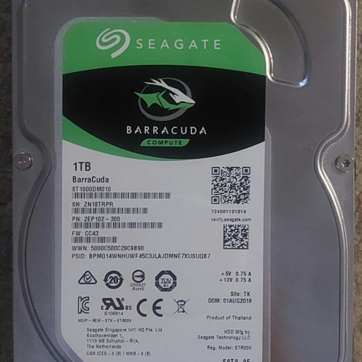 Seagate Barracuda ST1000DM010 1TB