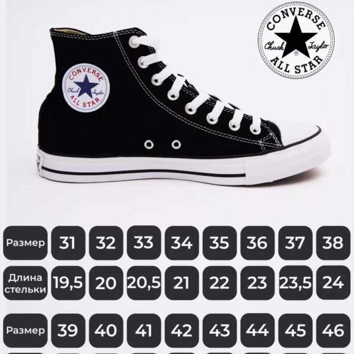 Кеды converse р36-45