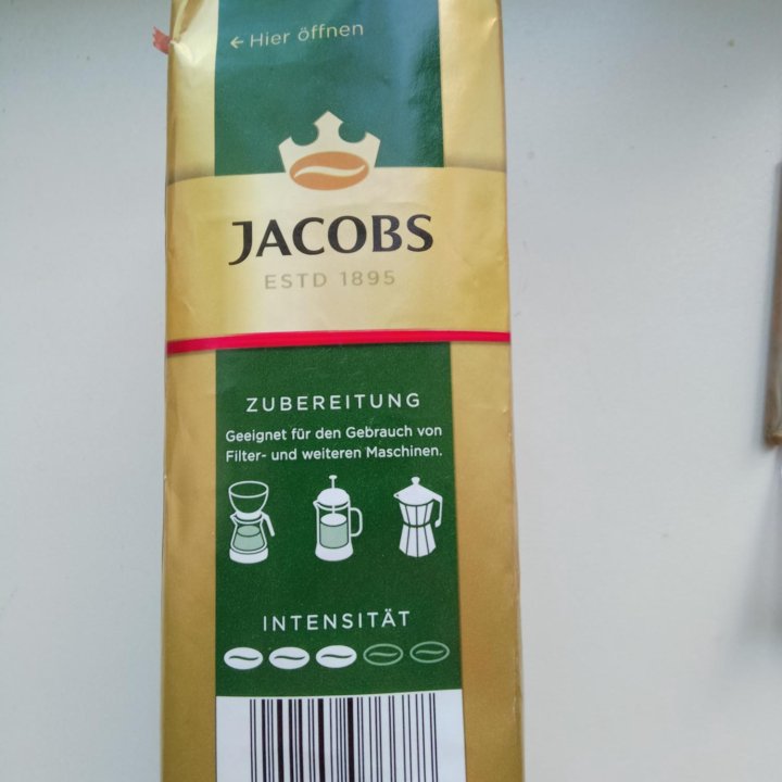 Jacobs Konung молотый кофе Германия 500 г