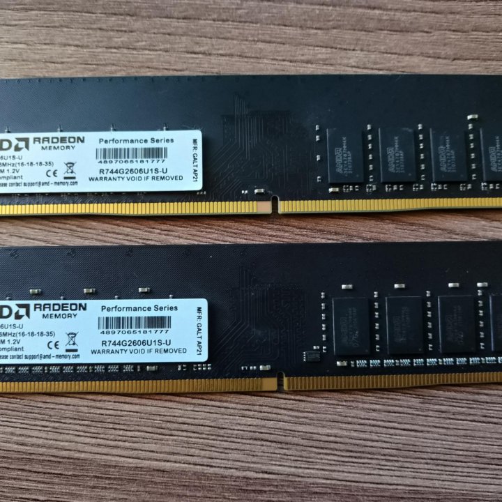 Оперативная память DDR4. 8Гб. 2666. 2x4 .