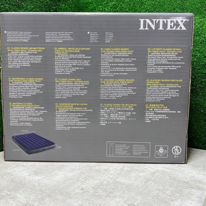 Матрас надувной intex (137 x 191 x 25)