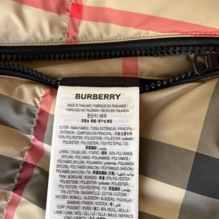 Burberry пуховик оригинал