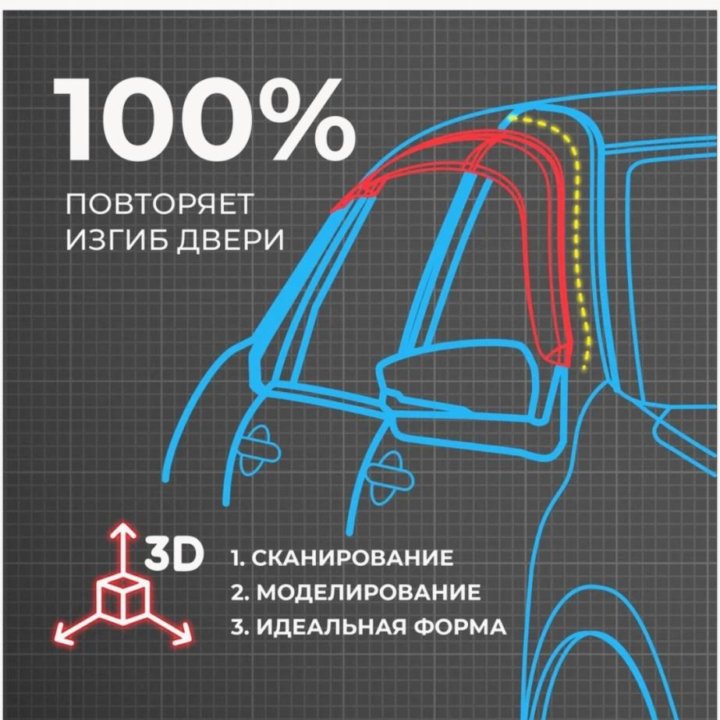 Дефлекторы боковых окон для Tagaz C10 седан