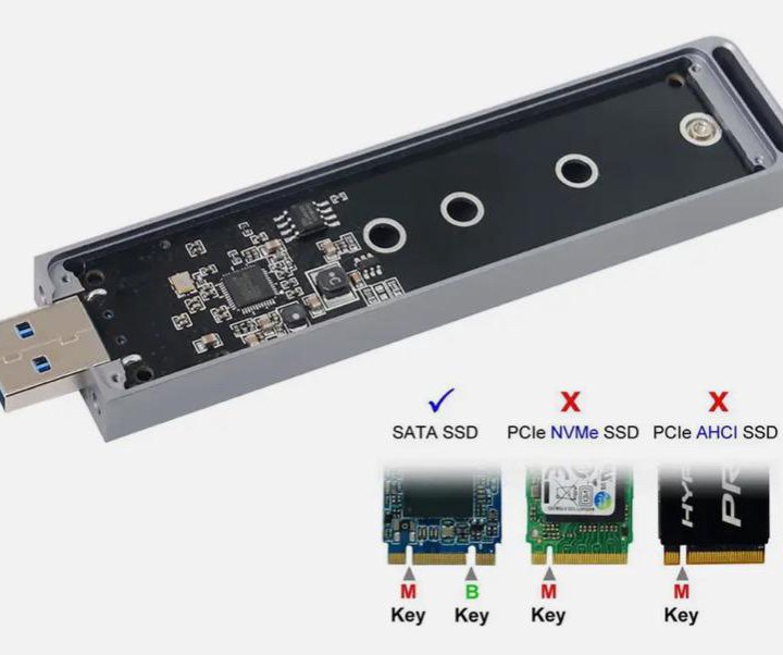 Конвертер-адаптер NVME M-Key M.2 NGFF SATA SSD USB