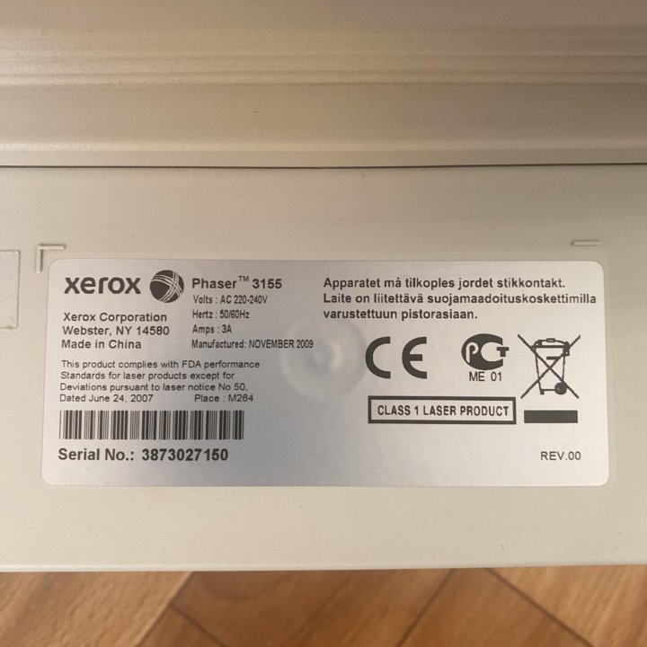 Принтер лазерный Xerox Phaser 3155