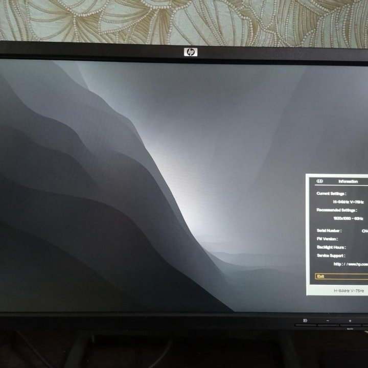 IPS Монитор HP 22 дюйма ZR22W 1920x1080 рабочий