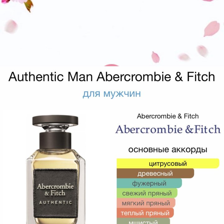 Мужские духи Abercrombie & Fitch Authentic 30 мл