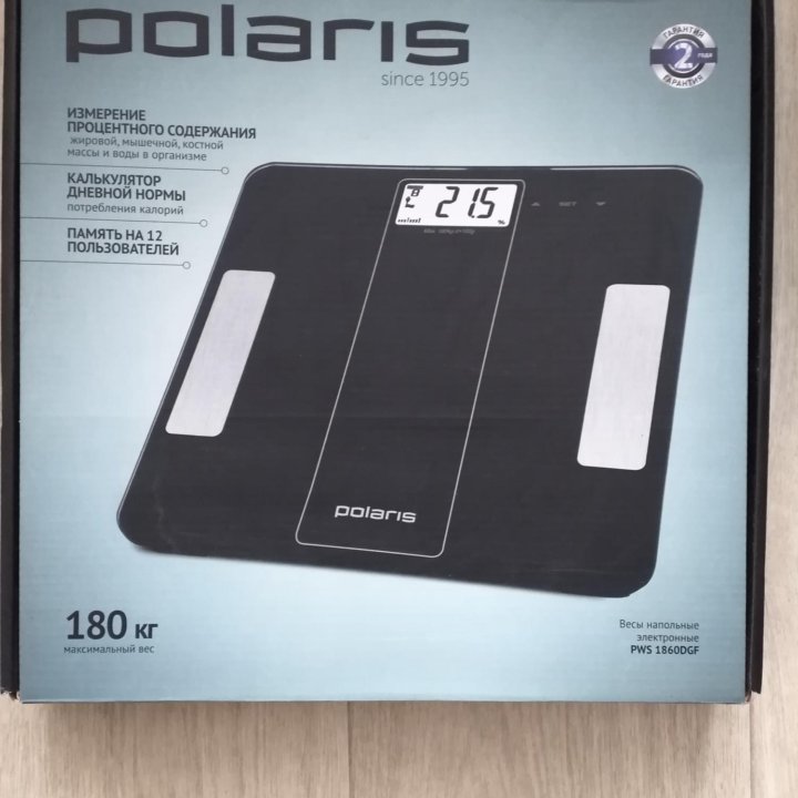 Весы напольные электронные polaris PWS 1860