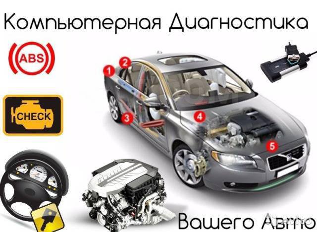 Выездная автодиагностика сканером 24/7