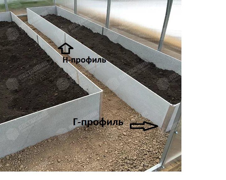 Полоса для грядок х/ц 1500х200х8