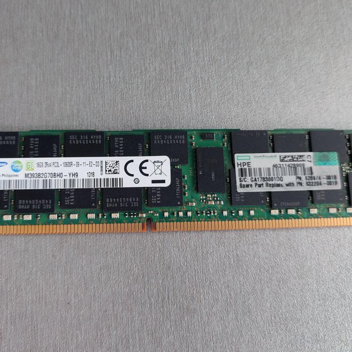 Серверная память DDR3 REG ECC 2/16GB