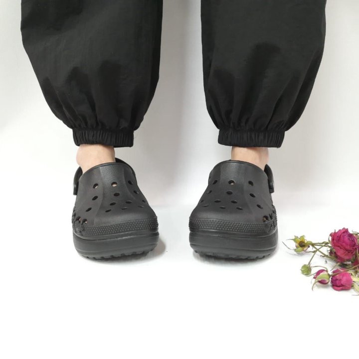 Crocs женские платформа артикул 208186 чёрный