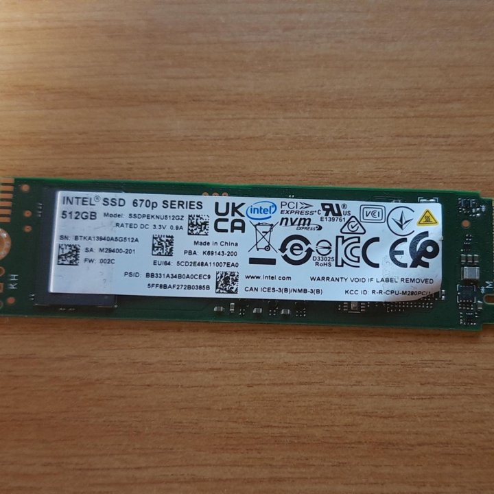 Intel ssd 670p m2 512gb 2280