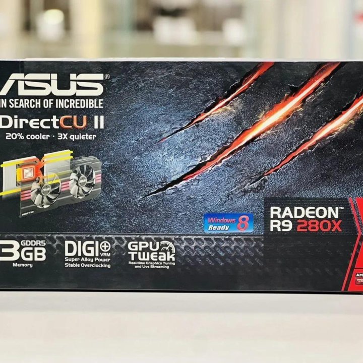 Видеокарта Asus AMD Radeon R9 280X 3G