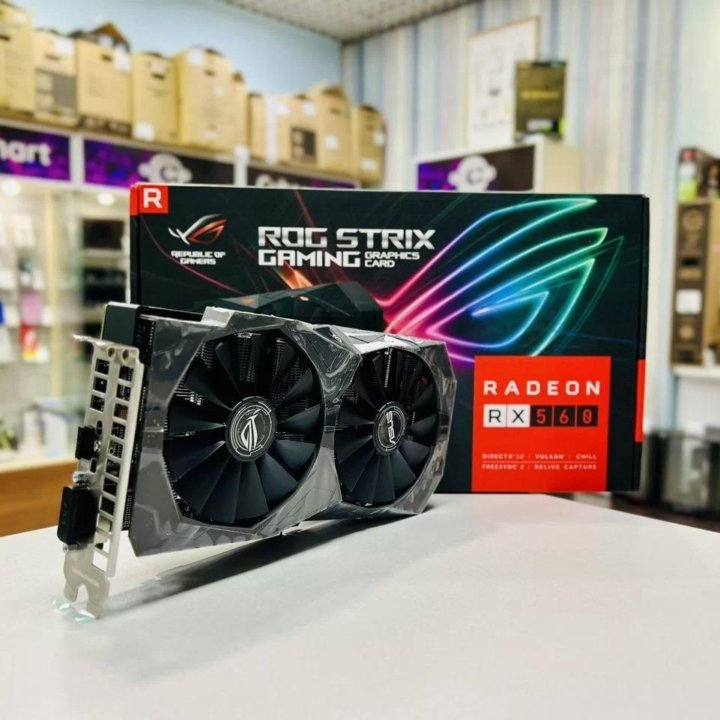 Видеокарта Asus ROG Strix AMD RX 560 4GB