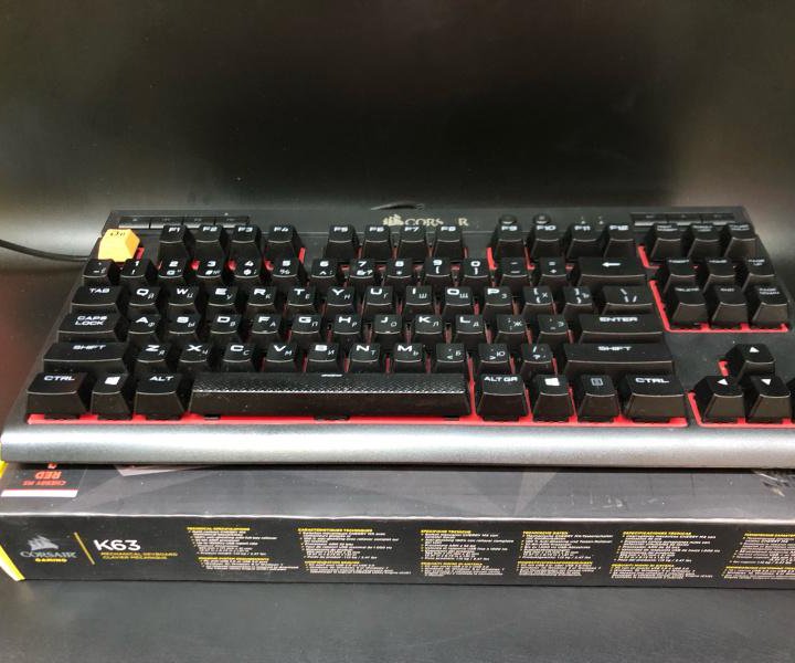 Устройства ввода клавиатура  Corsair k63