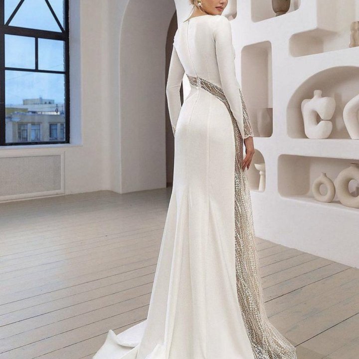 Новое свадебное, вечернее платье 44-46 размер