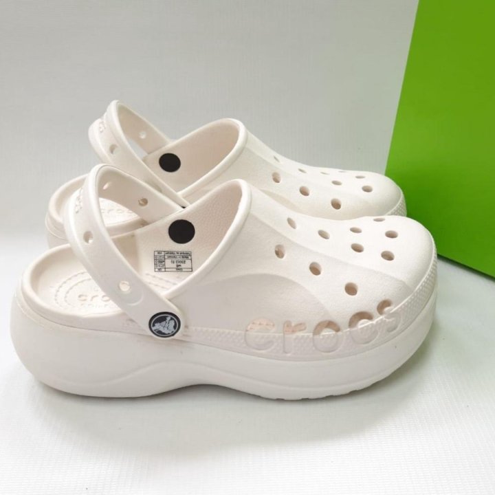 Crocs женские платформа артикул 208186 белый